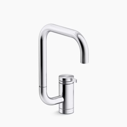 Specialty Products Kohler: Components Single-handle bar sink faucet with two-function extended-reach spout